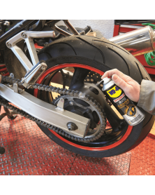 utilisation sur pneus de moto Graisse chaîne moto WD40 - Conditions humides 400 ml | Mongrossisteauto.com