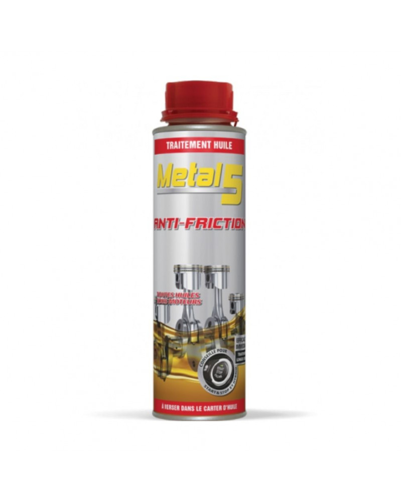 Anti friction moteur, traitement huile 300 ml - Metal 5 | Mongrossisteauto.com