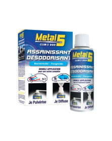 Nettoyant climatisation, clim duo - Metal 5 |Mongrossisteauto.com