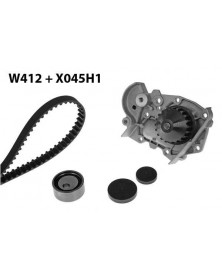 Pompe à eau + kit de courroie de distribution MGA Ref : 412K1 adaptable NISSAN RENAULT | Mongrossisteauto.com