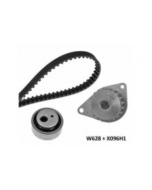 Pompe à eau + kit de courroie de distribution MGA Ref : 628K2 adaptable PSA FIAT | Mongrossisteauto.com