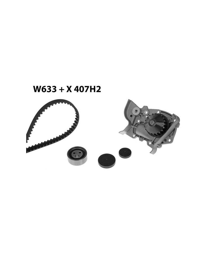 Pompe à eau + kit de courroie de distribution MGA Ref : 633K2 adaptable RENAULT | Mongrossisteauto.com