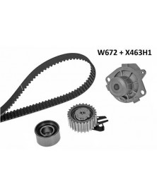Pompe à eau + kit de courroie de distribution MGA Ref : 672K1 adaptable STELLANTIS | Mongrossisteauto.com