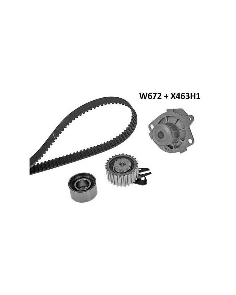 Pompe à eau + kit de courroie de distribution MGA Ref : 672K1 adaptable STELLANTIS | Mongrossisteauto.com