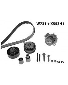 Pompe à eau + kit de courroie de distribution MGA Ref : 731K2 adaptable VAG | Mongrossisteauto.com