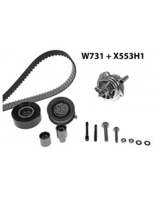 Pompe à eau + kit de courroie de distribution MGA Ref : 731K2 adaptable VAG | Mongrossisteauto.com