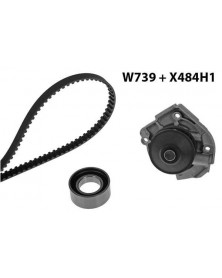 Pompe à eau + kit de courroie de distribution MGA Ref : 739K1 adaptable STELLANTIS | Mongrossisteauto.com