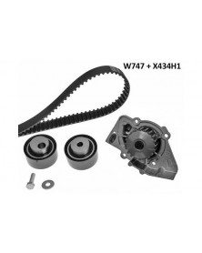 Pompe à eau + kit de courroie de distribution MGA Ref : 747K2 adaptable STELLANTIS | Mongrossisteauto.com
