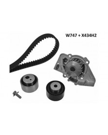 Pompe à eau + kit de courroie de distribution MGA Ref : 747K4 adaptable STELLANTIS | Mongrossisteauto.com