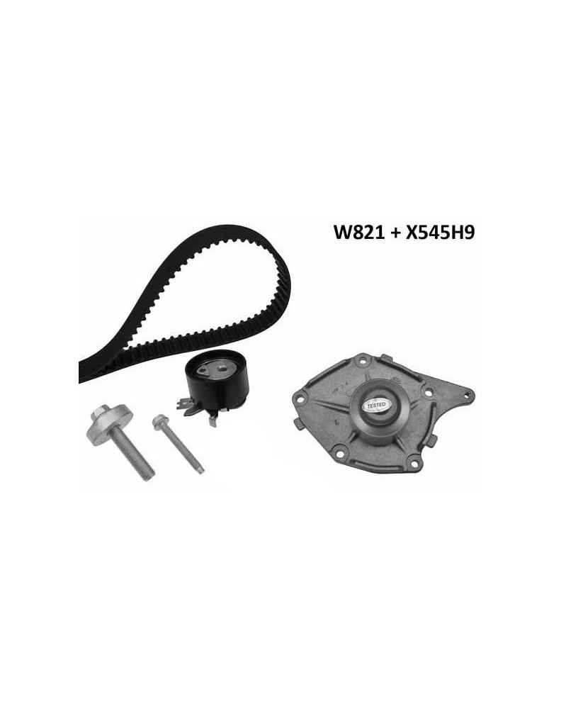 Pompe à eau + kit de courroie de distribution MGA Ref : 821K1 adaptable RENAULT | Mongrossisteauto.com