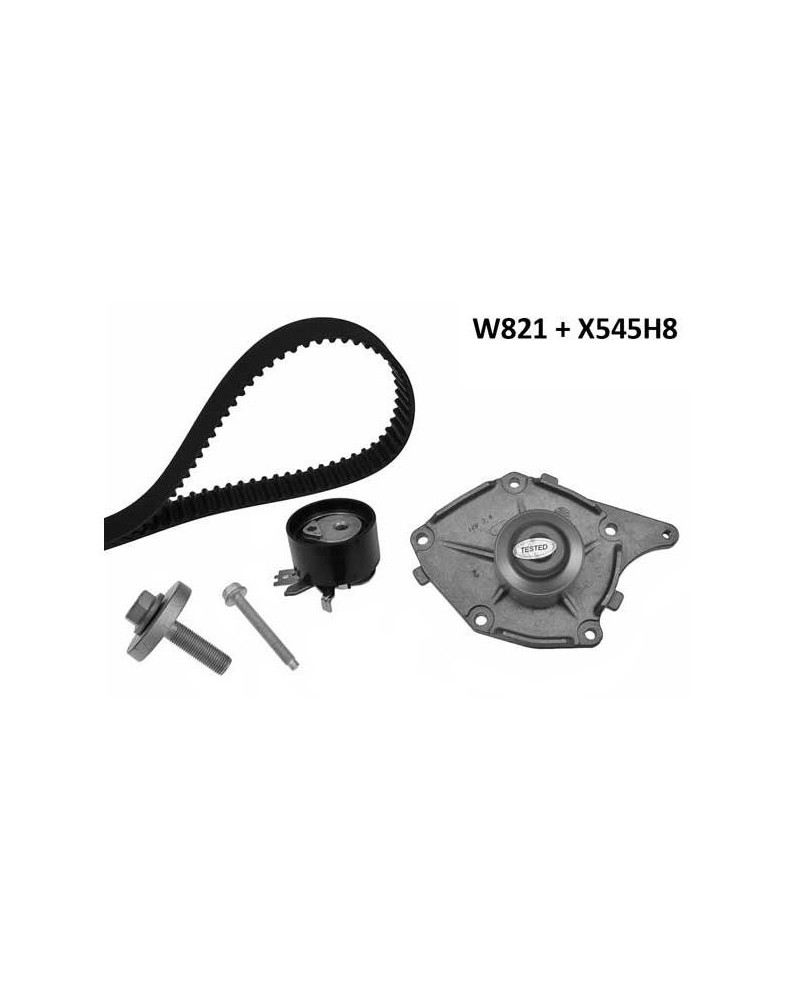 Pompe à eau + kit de courroie de distribution MGA Ref : 821K2 adaptable RENAULT | Mongrossisteauto.com