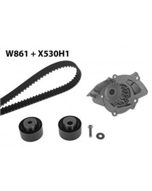 Pompe à eau + kit de courroie de distribution MGA Ref : 861K1 adaptable STELLANTIS | Mongrossisteauto.com