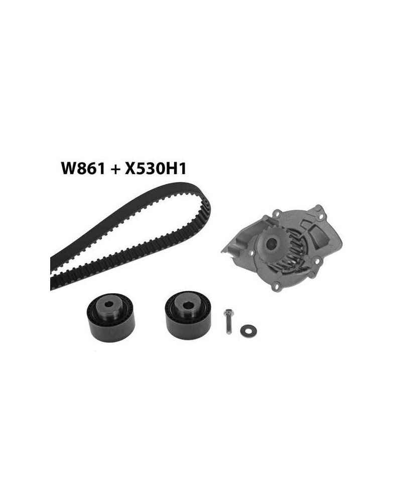 Pompe à eau + kit de courroie de distribution MGA Ref : 861K1 adaptable STELLANTIS | Mongrossisteauto.com