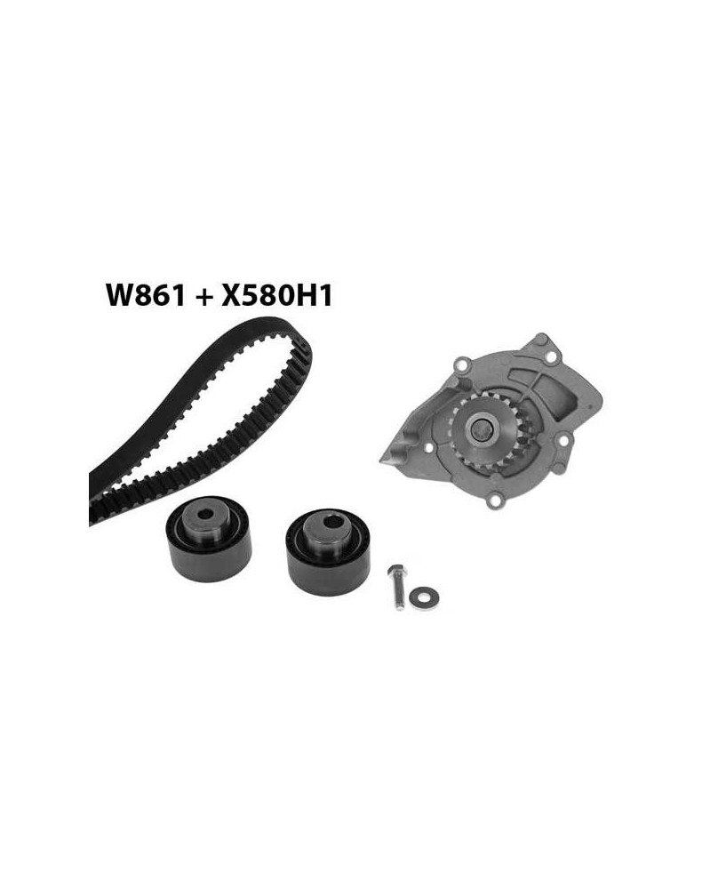 Pompe à eau + kit de courroie de distribution MGA Ref : 861K2 adaptable STELLANTIS | Mongrossisteauto.com
