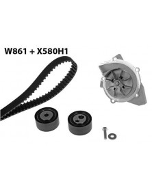 Pompe à eau + kit de courroie de distribution MGA Ref : 861K2 adaptable STELLANTIS | Mongrossisteauto.com
