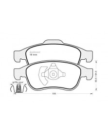 Kit de plaquettes de frein, frein à disque MGA 965 adaptable RENAULT NISSAN DACIA | Mongrossisteauto.com
