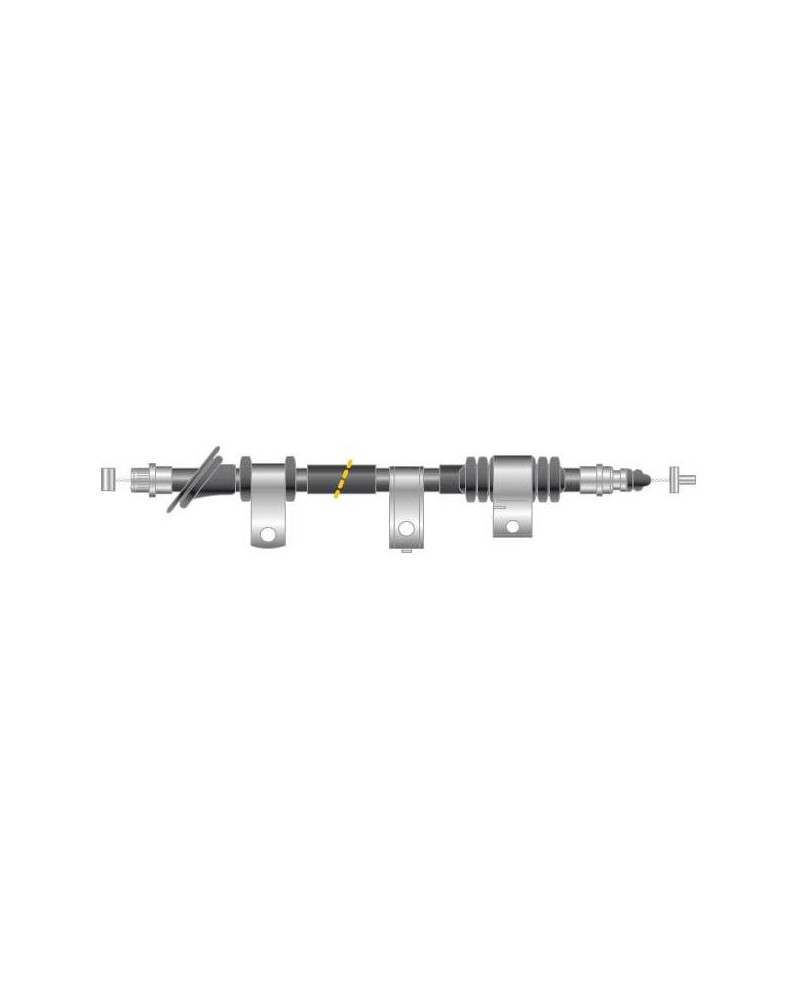 Câble De Frein à Main HELLA 8As 355 660-341 - Pour Alfa Romeo 147, 156, Longueurs 1235 Mm Et 960 Mm