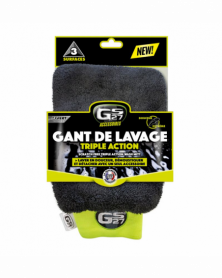 Gant de lavage triple action douceur extreme - GS27 | Mongrossisteauto.com