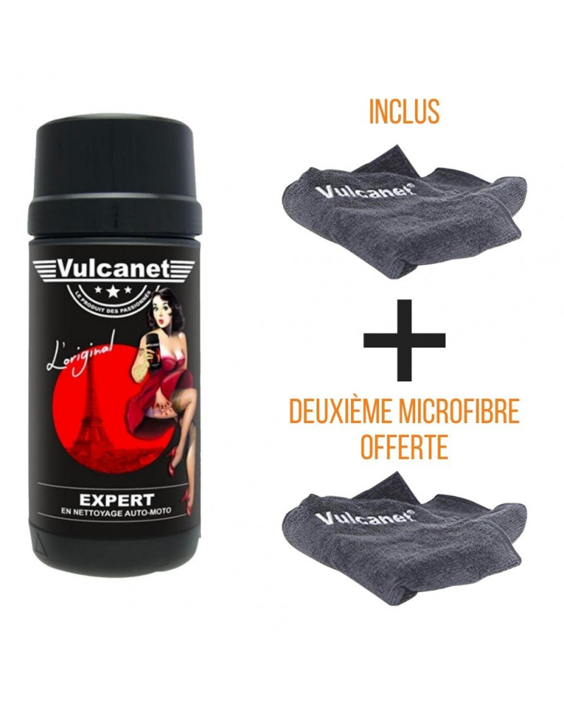 Lingette Vulcanet lingettes de nettoyage moto, vélo & voiture - Vulcanet Company + microfibre offerte | mongrossisteauto.com