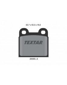 Kit de plaquettes de frein, frein à disque TEXTAR Ref : 2000906