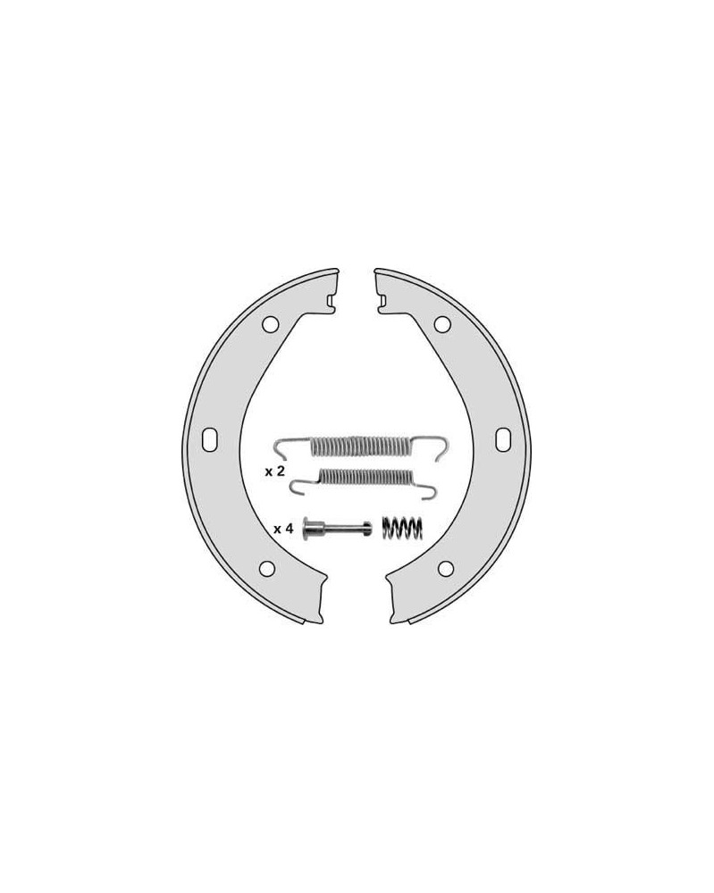 Jeu de mâchoires de frein, frein de stationnement MGA Ref : M685R | Mongrossisteauto.com