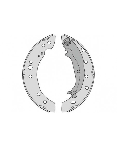 Jeu De Mâchoires De Frein TRW GS8769 - Compatible Smart Forfour, Mitsubishi Colt - Diamètre 203 Mm, Largeur 38 Mm
