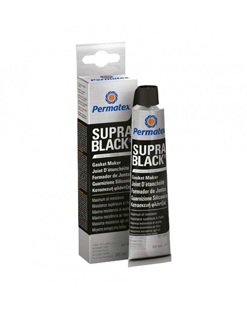 Permatex joint Noir d'étanchéité résistant a l'huile 80ml Suppra Black - Étanchéité et Joints - Mon Grossiste Auto