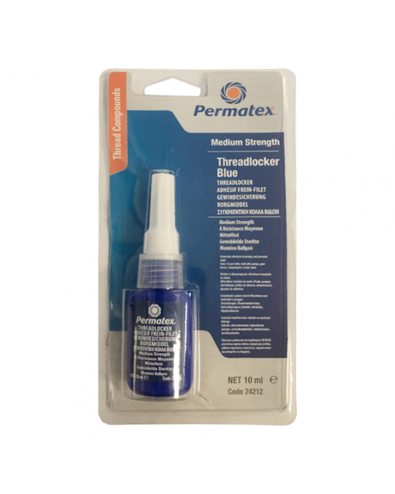 Frein filet bleu, moyen - Permatex 10ml | Mongrossisteauto.com