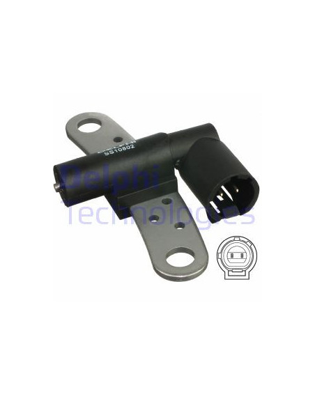 Capteur D’angle Vilebrequin MEYLE Pour Opel Corsa D – Principe Hall, 3 Contacts – Avec Joint D’étanchéité - 3