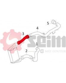 Gaine de suralimentation SEIM Ref : 981080 | Mongrossisteauto.com