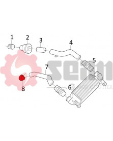 Gaine de suralimentation SEIM Ref : 981249 | Mongrossisteauto.com