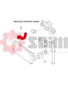 Gaine de suralimentation SEIM Ref : 981404 | Mongrossisteauto.com