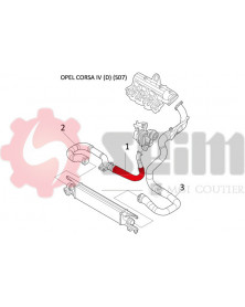 Gaine de suralimentation SEIM Ref : 981480 | Mongrossisteauto.com