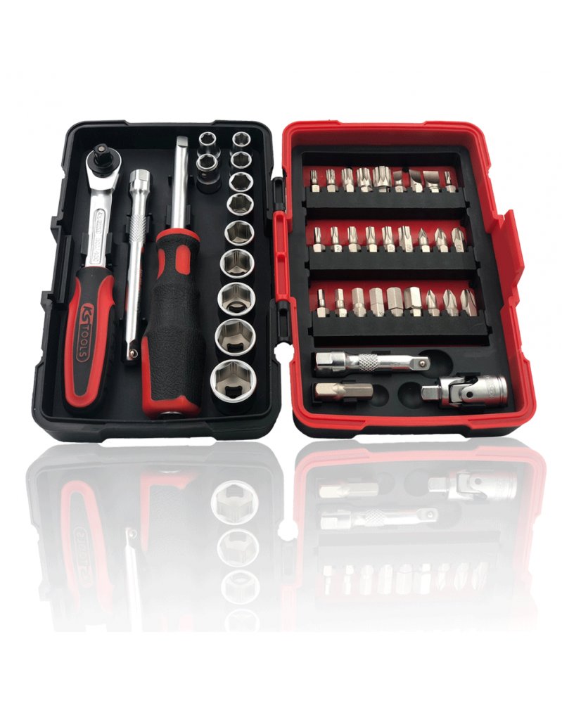 Douille 1/4 Avec Aimant KS TOOLS 911.0101 - 12 Mm, Acier Chromé