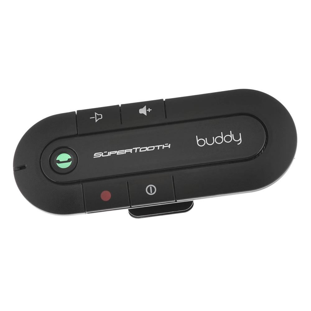 Kits mains libres bluetooth voiture Supertooth Buddy + chargeur
