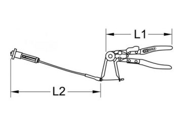 Schéma pince pour colliers auto-serrants