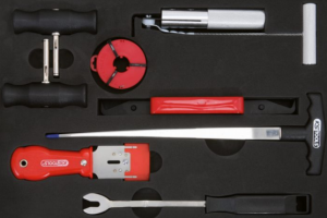 Contenu coffret démontage pare-brise KS TOOLS 140.1040Contenu coffret démontage pare-brise KS TOOLS 140.1040