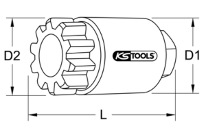 Schéma entraîneur manuel de volant KS TOOLS 460.1395