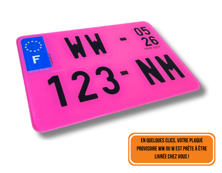 Plaque immatriculation WW | Mongrossisteauto.com