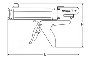 Pistolet à cartouche KS TOOLS 980.3050