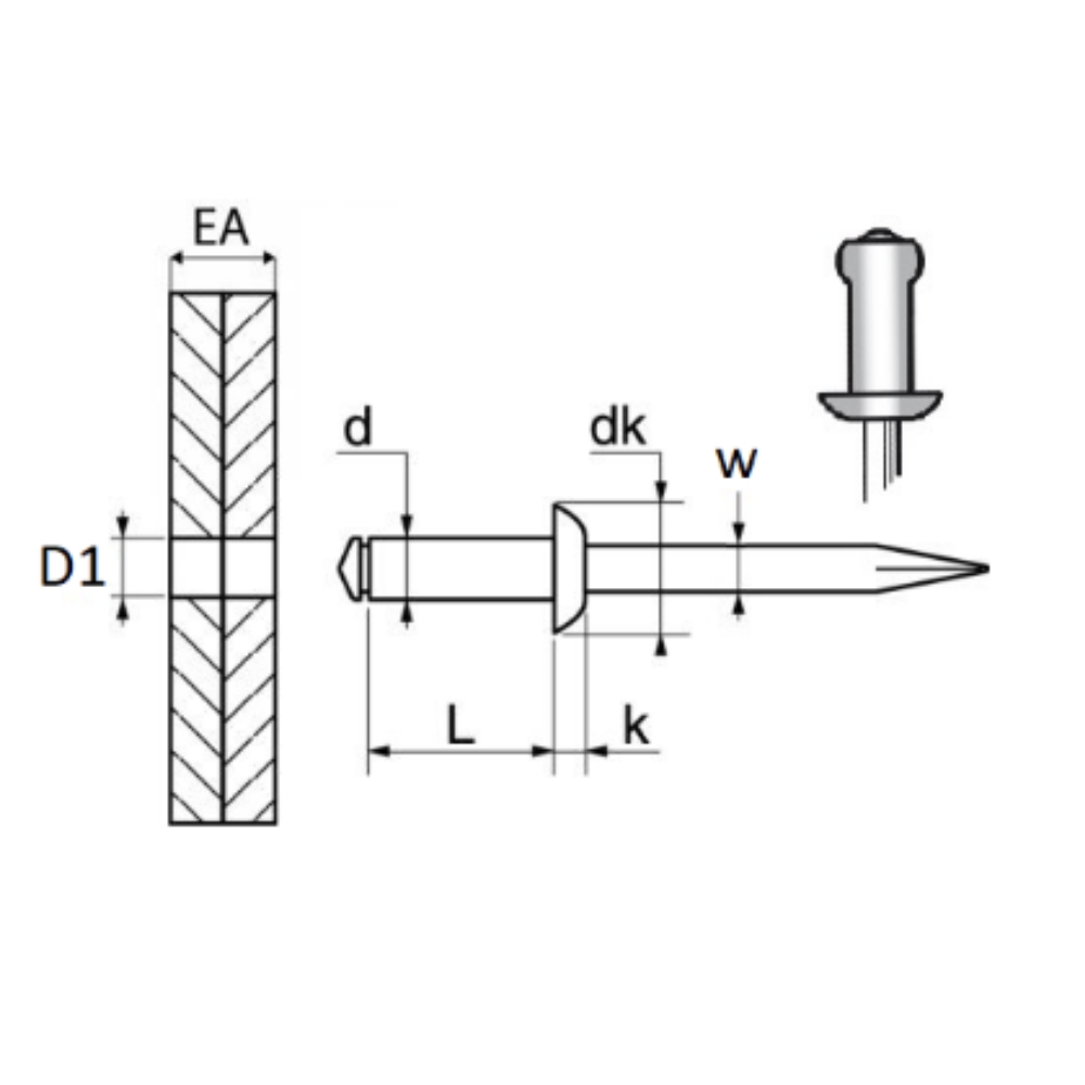 Dimensions agrafe de Moulure 8,5mm Restagraf | Mongrossisteauto.com