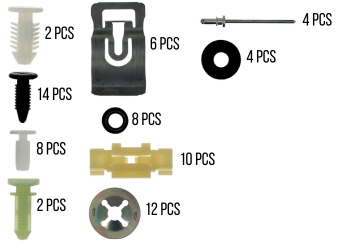 Kit de fixation Restagraf 604010X | Mongrossisteauto.com