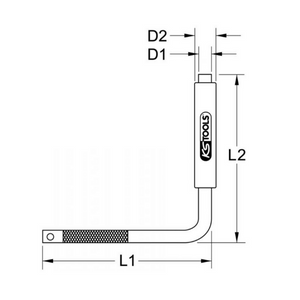 Schéma levier pour axe KS TOOLS - 700.1465