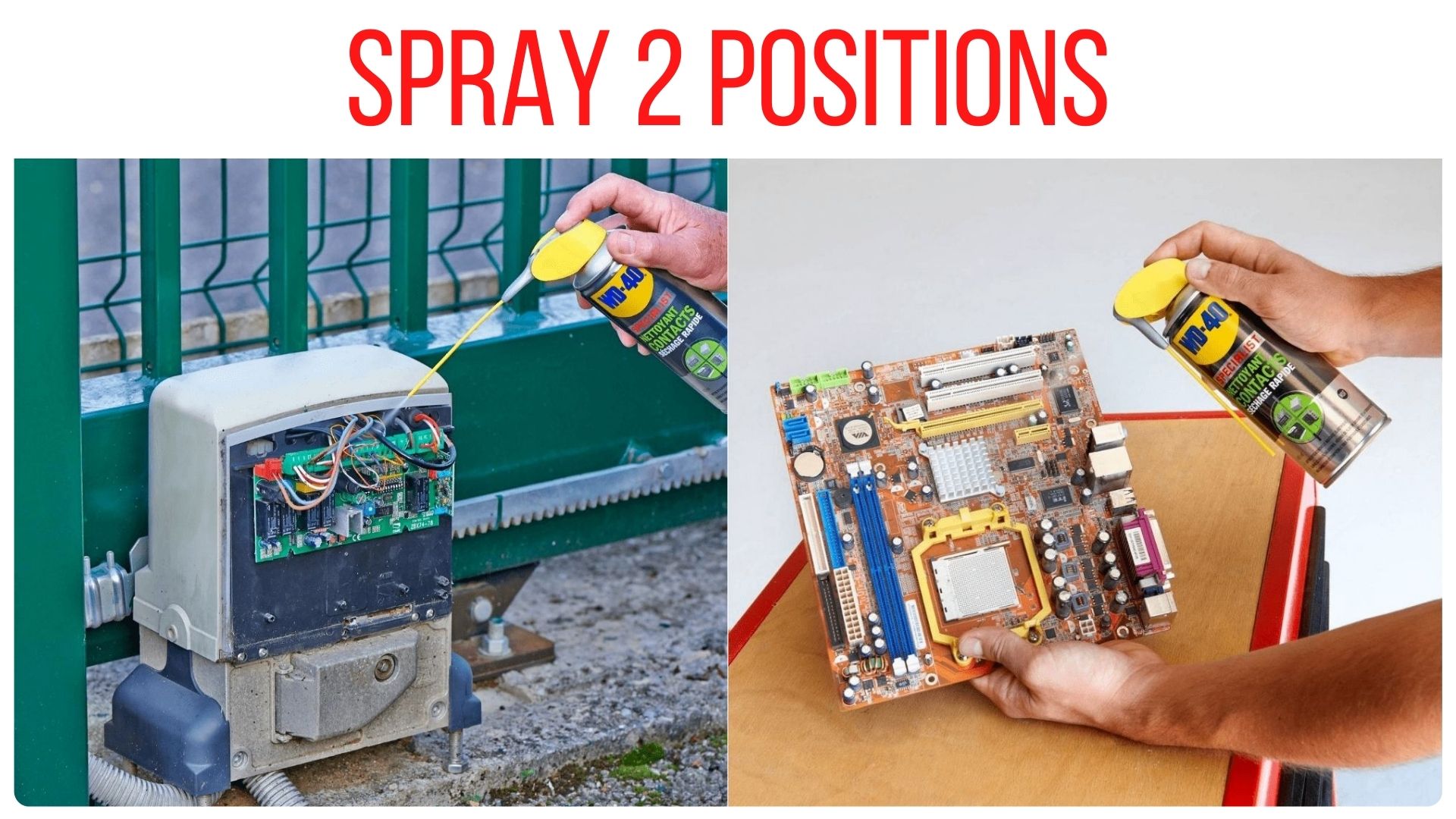 WD40 spray double position