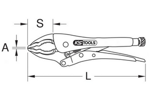 Schéma pince à étaux KS TOOLS 115.1506