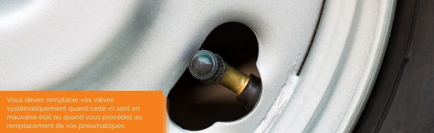 Vous devez remplacer vos valves systématiquement quand celle-ci sont en mauvaise état ou quand vous procédez au remplacement de vos pneumatiques. | Mongrossisteauto.com