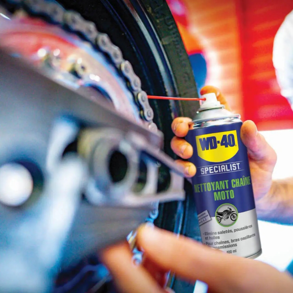 Nettoyant chaîne moto, Spécialist, 400ml - WD-40 | Mongrossisteauto.com